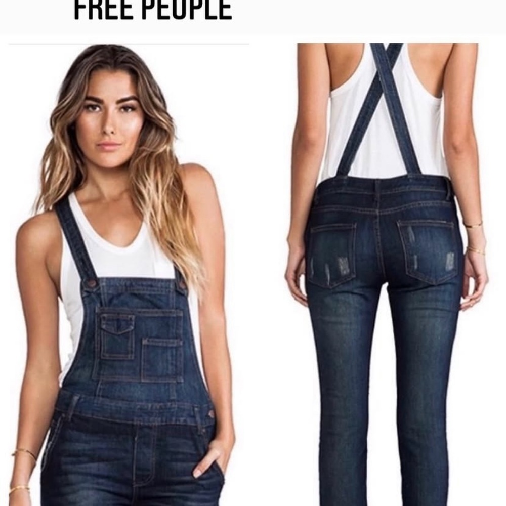 Free People Women's Slim Fit Overalls